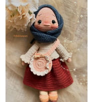 El Yapımı Amigurumi Oyuncak Tesettür Bebek DP1010