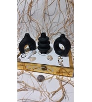3 LÜ BOHEM VAZO SET SİYAH