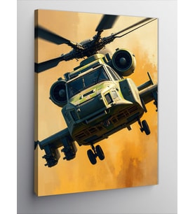 Kanvas Tablo Helikopterin Güç Tiyatrosu