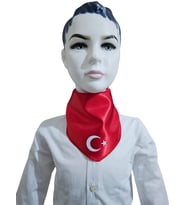 Ay Yıldızlı Fular (Kırmızı)