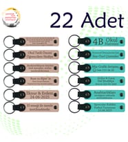 Pudra & Turkuaz, 22’li Set, Tarih ve İsimli Deri Hatıra, Şirket Kuruluş Yıl Dönümüne Özel