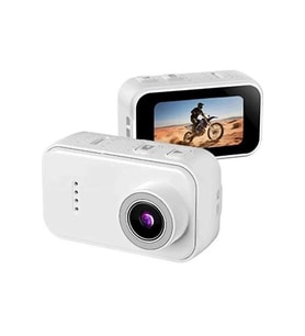 F2 2K 1080P Parmak Kamera 130° Geniş Açı Ips Ekranlı 25G Mini Taşınabilir Cep Kamerası Beyaz