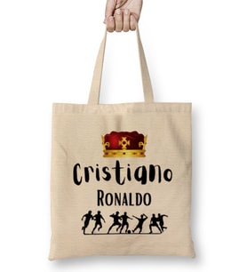 The King Of Football Cristiano Ronaldo 7 Bez Çanta Uzun Saplı