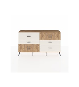 Arges Konsol 2 Raflı 4 Çekmeceli 4 Kapaklı 176x30x99 Çam-Çam/Aytaşı