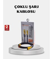 USB-C USB-A 4’ü 1 Arada Örgülü Kablo 65W Hızlı Şarj Metal Uç Dayanıklı