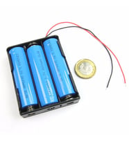 18650 3lü Pil Kutusu Seri Bağlı 3 Adet 11.1V Seri Lityum Lion Batarya Yuvası