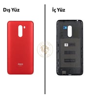 Poco F1 Kırmızı Arka Pil Kapağı Batarya Kapağı Lazer Kesim Back Cover