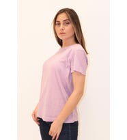 Rich Kadın Organik Bisiklet Yaka T-shirt %100 Pamuk Tişört