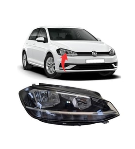 Vw Golf7.5 Sağ Far Halojen 2017-2020 5G1941006D-2