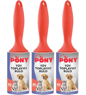 Pony Tüy Toplayici Rulo 3 Lü Set Kedi̇