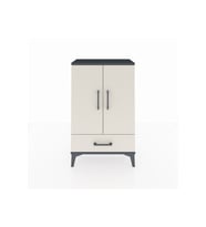 Arges Komodin 2 Raflı Tek Çekmeceli 2 Kapaklı 60x30x96 Antrasit-Aytaşı