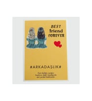 3'lü Arkadaşlık Bileklik Kartı