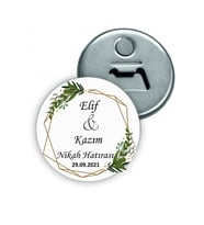 Kişiye Özel Açacaklı Düğün Magnet - Nişan Magnet - Söz Magnet