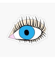 Nazar Boncuğu Sticker Araba 18cm Yapıştırma Etiket MD7