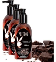 Playboy Chocolate Massage Oil 3 Adet Çikolata Aromalı Vücut Masaj Yağı
