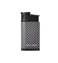 Evo Tek Torch Pürmüz Gümüş Karbonfiber Puro Çakmağı