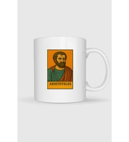 Aristoteles Matematik Filozofu Tasarımlı Kupa Bardak