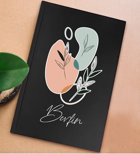 BK Gift Kişiye Özel İsimli Sert Kapaklı Siyah Defter, Arkadaşa Hediye, Yeni İş Hediyesi, Anı Defteri, Doğum Günü Hediyesi-1 (Model 1)