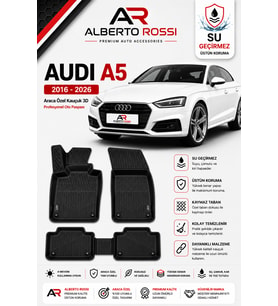 AUDI A5 2016 - 2026 Araca Özel Kauçuk 3D Profesyonel Oto Paspası