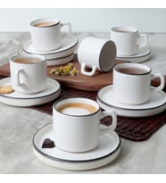 Keramika Simply Stackable Çay Takımı 12 Parça 6 Kişilik 19985
