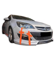 Opel Astra J HB Sedan Makyajlı Ön Tampon Eki (Plastik)