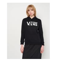 Vans Drop V Logo Hoodie-B Kadın Sweatshirt (Siyah)