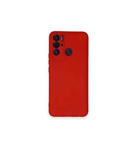 Tecno Pova Neo Kılıf Nano İçi Kadife Silikon - Kırmızı