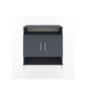 Arges Şifonyer 3 Raflı 2 Kapaklı 88x30x96 Antrasit-Antrasit