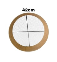 4 Numara/Ahşap Kalbur Elek/42cm/çelik tel