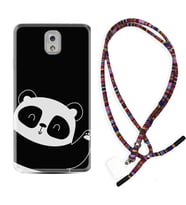 Samsung Note 3 4 5 8 9 20 Ultra 10 Lite Kılıf Boyun Asklı Rasta Silikon Bay Bay Panda 1784
