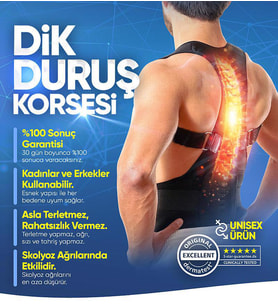 Kifoz Skolyoz Korsesi Kamburluk Önleyici Korse Korsesi Dik Duruş