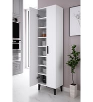 Alesta Life 2 Kapaklı 8 Raflı Çok Amaçlı Dolap (Beyaz)