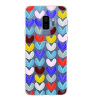 PrintiFy Samsung Galaxy S9 Plus ile Uyumlu 1mm Slim Fit Water Color 1 Baskılı Şeffaf  Kılıf