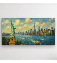 Özgürlük Heykeli Kanvas Tablo 60x120cm