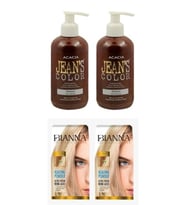 Saç Boyası - Jean's Color Saç Boyası Gün Batımı 250 ml 2 Adet + 2 Adet Bianna Saç Açıcı