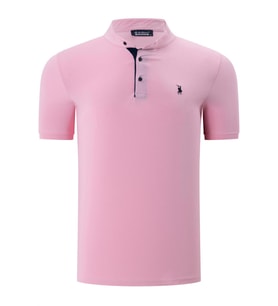 T8560 DEWBERRY T-SHIRT-DÜZ PEMBE (Karışık)