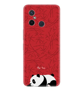 Xiaomi Redmi 12C Kılıf Resimli Desenli Silikon Platinium Series Sleeping Panda 1810