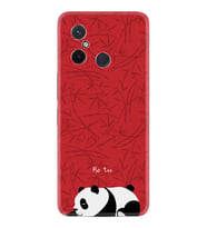 Xiaomi Redmi 12C Kılıf Resimli Desenli Silikon Platinium Series Sleeping Panda 1810