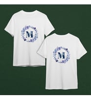 Baş Harf Tasarımlı Tişört Kişiye Özel ( Unisex - Büyük - Çocuk )