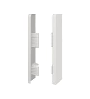 Espumo Kompozit Süpürgelik 12 cm Bitiş Kapağı Aksesuarı (1 Paket - 2 Adet) - Beyaz - ESP501