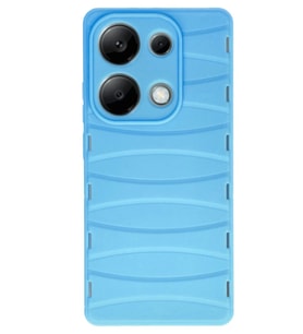 Newface Xiaomi Redmi Note 13 Pro 4G Kılıf Bibercas Silikon Kapak - Mavi