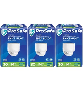 Prosafe Emici Külot Hasta Bezi Orta-Medium 90 Adet (3PK*30)