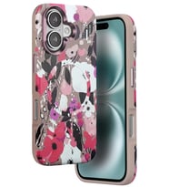 Iphone 16 Flower Series Magsafe Kapak - Pembe