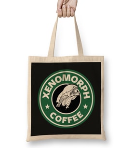 Alien Xenomorph Coffee Bez Çanta Uzun Saplı