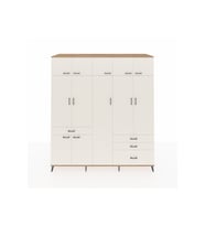 Kronos Dolap 11 Raflı 4 Çekmeceli 2 Askılı 220x59x243 Çam-Aytaşı/Aytaşı