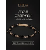 Sertifikalı Doğal Siyah Obsidyen Bileklik – Sakinlik ve Netlik Sağlayan Enerji Taşı (Çok Renkli)