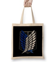 Metallic Survey Corps Logo Attack On Titan Survey Corps Bez Çanta Uzun Saplı