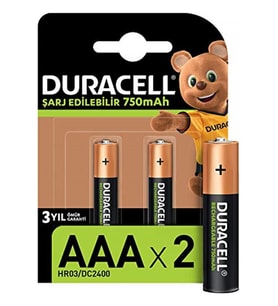 Duracell Şarj Edilebilir Aaa Ince Pil 750 Mah