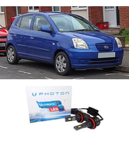 Kia Picanto Led Xenon Uzun + Kısa Far Ampulü H4 Ultimate Yeni Seri Beyaz