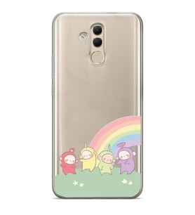Huawei Mate 20 Lite Uyumlu Teletubbies Desenli Şeffaf Telefon Kılıfı